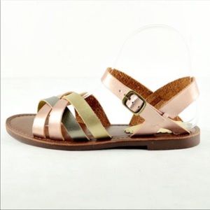 Just arrived! Rose Gold Strappy Summer Sandals